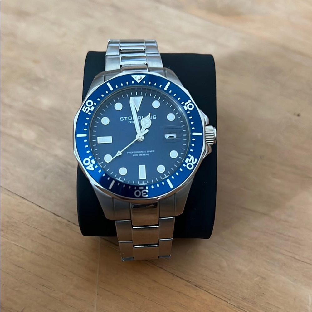 Stuhrling Original Blue and Silver Men's Watch